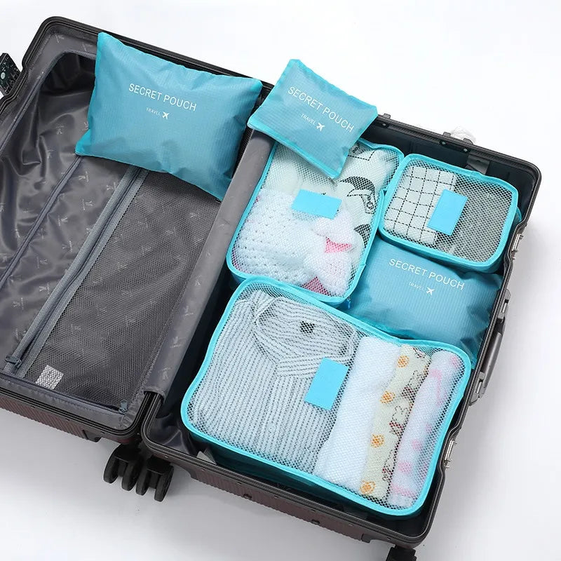 Stay Organized On-the-Go: 6-Pack Waterproof Travel Storage Bags – Hot Sellers!