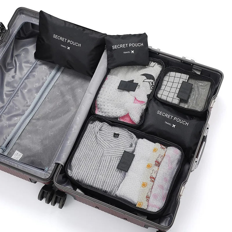 Stay Organized On-the-Go: 6-Pack Waterproof Travel Storage Bags – Hot Sellers!